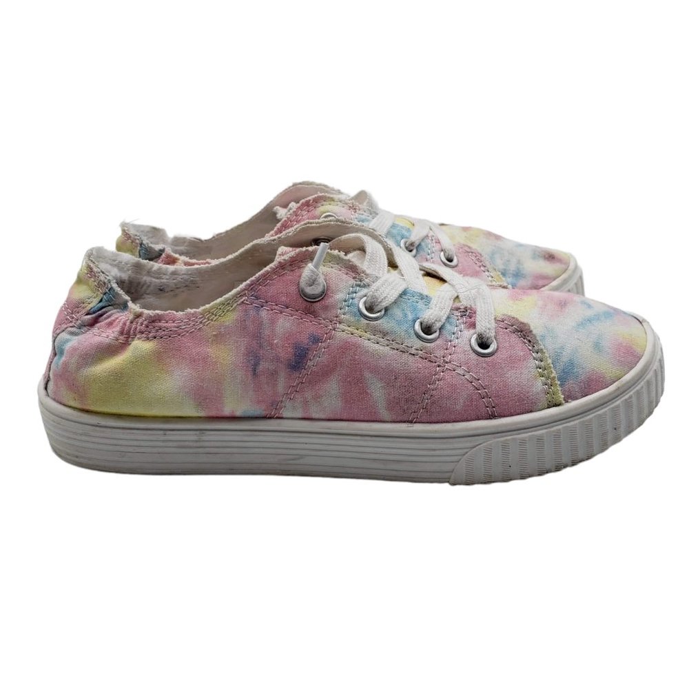 Madden Girl Tie Dye Lace Up Slip On Sneakers Marisa /Mario Size 6.5
